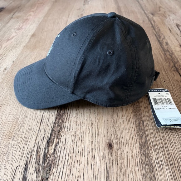 Polo Ralph Lauren Black *NWT* Embroidered Baseball Hat - Picture 4 of 5